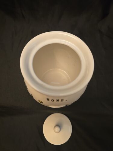 Rae Dunn Artisan "Home." Sugar Bowl Canister Typewriter Wildflower - Picture 3 of 11