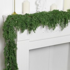 6 Ft Christmas Norfolk Pine Garland, Dense Pines Realistic Touch Garland Orna...