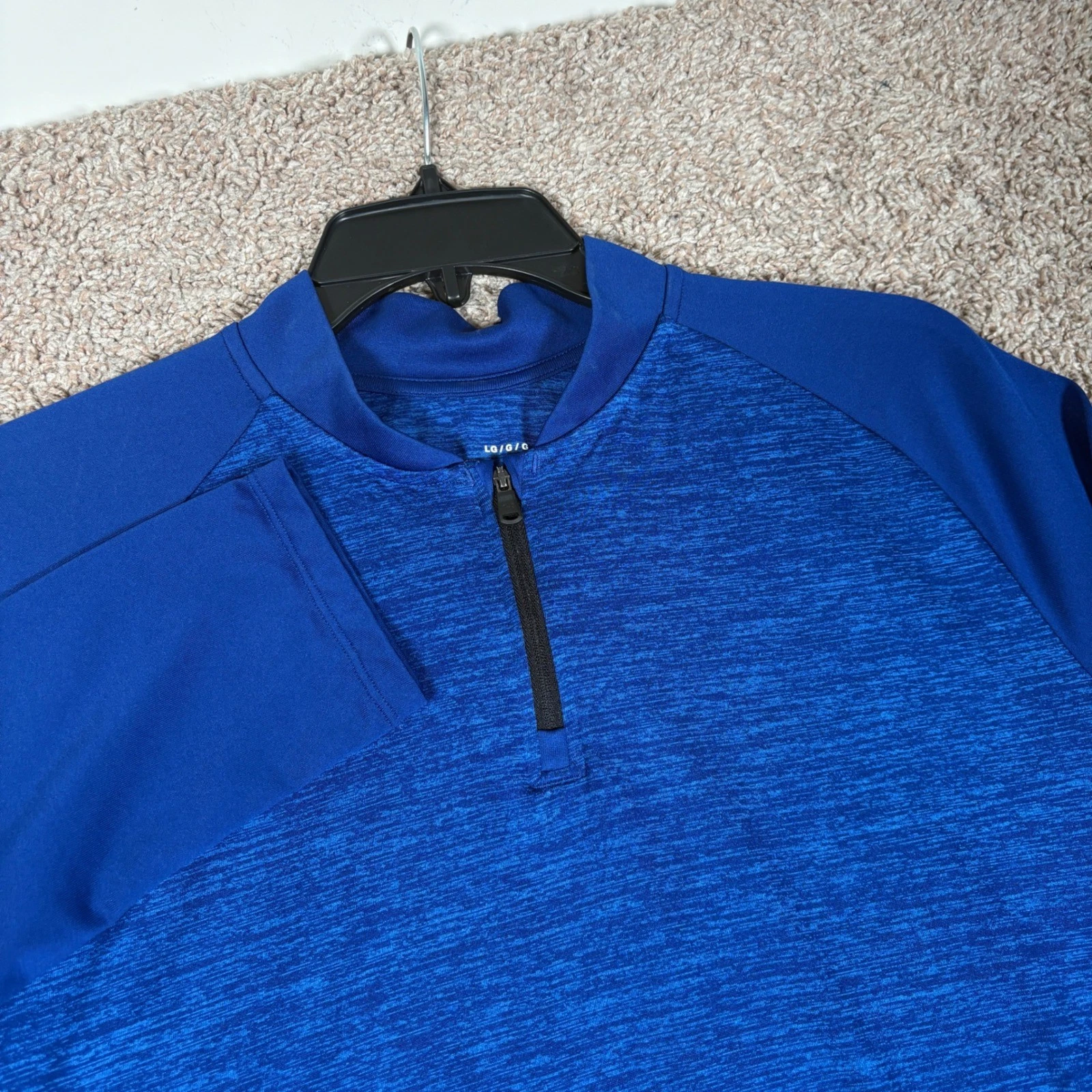 Under Armour Mens Tech 2.0 1/2 Zip Pullover Blue Heathered 1370854 Large