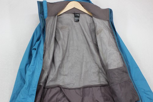 Chaqueta North Face Hyvent Mujer Talla L Azul Impermeable Cremallera Completa Con Capucha Exterior - Imagen 4 de 14