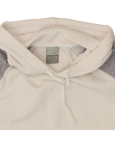 Nike Damen Grafik Hoodie Pullover UK 10/12 Small Grau Colourblock Baumwolle BK15 - Bild 5 von 5