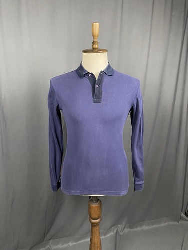 Prada Red Tab Herren Polo Pullover Blau Kragen Größe S - Bild 1 von 14