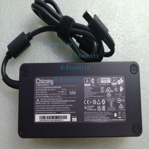 Original Chicony 330W Charger for MSI Raider GE67HX 12UHS-026 i9-12900HX/RTX3080 - 第 1/7 張圖片