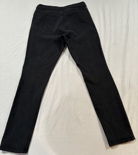 H&M Slim Fit Skinny Denim Jeans Women's Size 30 Black Charcoal Wash 5-Pocket - Picture 3 of 10