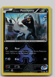 Team Aqua's Poochyena 16/34 Double Crisis Reverse Holo