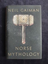 New Norse Mythology Neil Gaiman Hardcover Fantasy Book Fiction Stories 1st Edit.