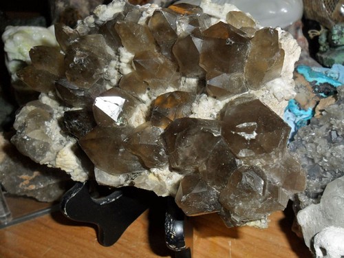 Rauchquarz Kristall Cluster - Bild 4 von 9