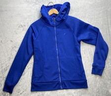 Under Armour Women's Medium Hoodie STORM Jacket Active Blue Semi-Fitted Full Zip