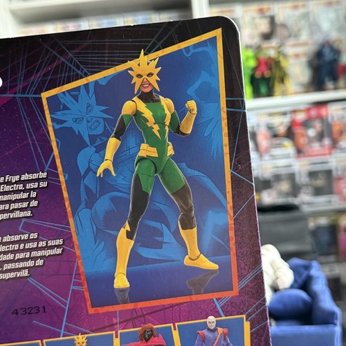 Marvel Legends Spider-Man Retro Wave: Electro (Francine Frye) 6" Figur NEU - Bild 9 von 9