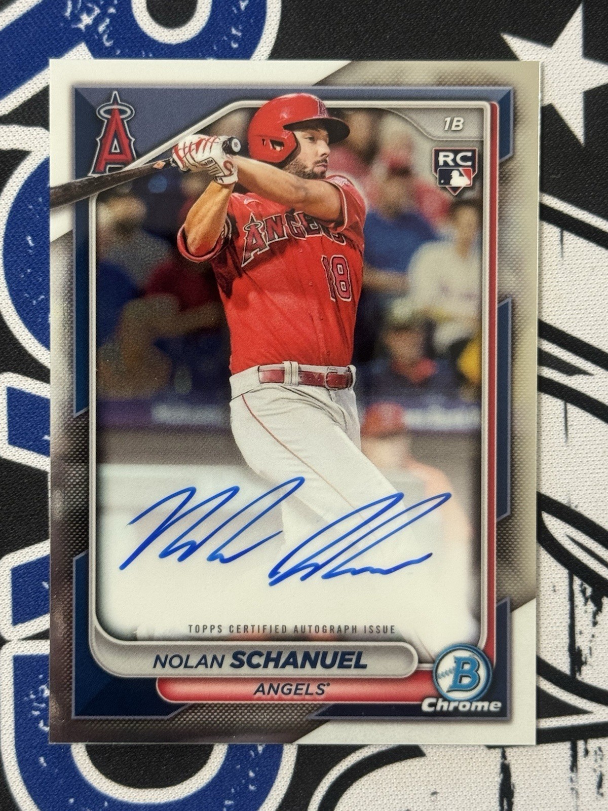 2024 Bowman Chrome Nolan Schanuel Rookie Auto RC Rookie #CRA-NS Angels NM-MT 🔥