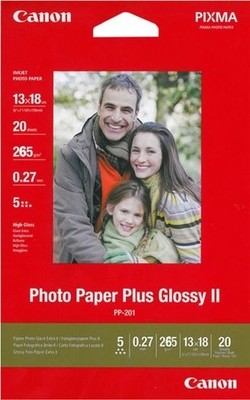 Canon Papier PP-201 Plus II 20 Blatt, 13x18 260g/m² | Druckerzubehör