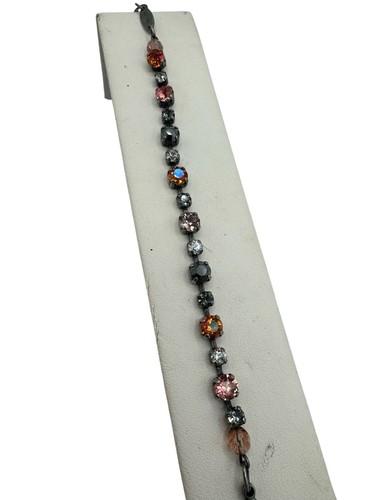 Orecchini braccialetto collane fiori collezione gioielli strass Sabika fatti a mano - Foto 3 di 8