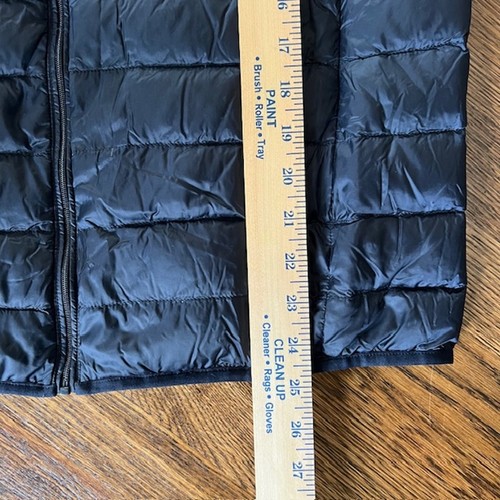 Uniqlo Ultra Light Down Puffer Vest Mens M Navy Blue Gilet Softshell Full Zip - Picture 6 of 8