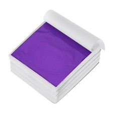 400 Pcs Gold Leaf Sheets 3.5" x 3.5" Foil Sheets for Crafts,Purple
