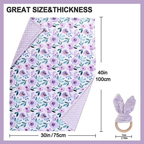 Mantas de bebé para niños niñas manta Minky suave para recién nacido bebé niño pequeño - Imagen 3 de 6