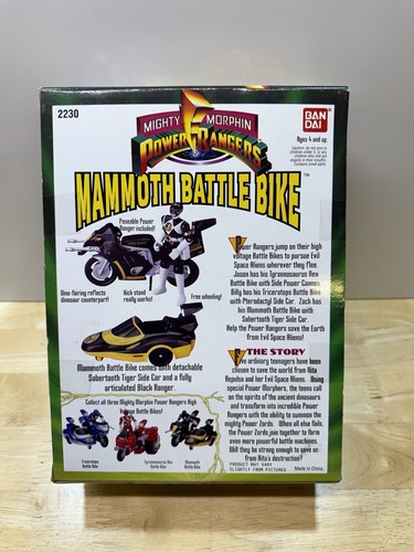 Bandai Mammoth Battle Bike MMPR Power Rangers 1993 veicolo NUOVO SIGILLATO - Foto 4 di 6