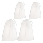4 Pcs Coffee Wine Reusable Nylon Filter Mesh Cloth Strainer Bags