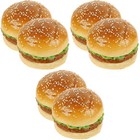  6 PCs Realistische Simulation Burger Modell PU Burger Dekoration Bakfotografie