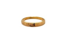 Victorian Baby Ring 10K Yellow Gold Antique Vintage Original 1890's