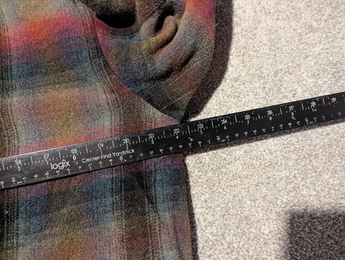 Vintage Gap Jacket Mens Medium Shadow Plaid Wool Blend Sportsman Lined Coat - Picture 5 of 7