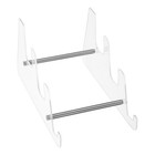 2pcs Transparent Keyboard Display Stand Acrylic Computer Keyboard Holder Riser