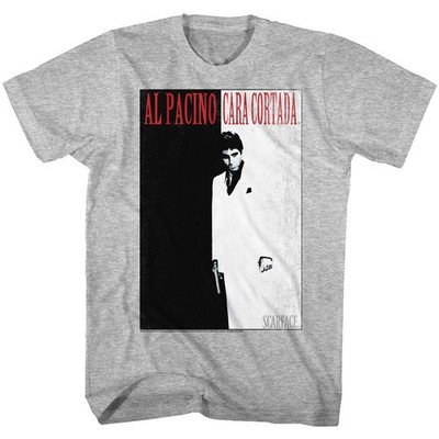 Scarface - Cortada - Kurzarm - Heather - Erwachsene - T-Shirt