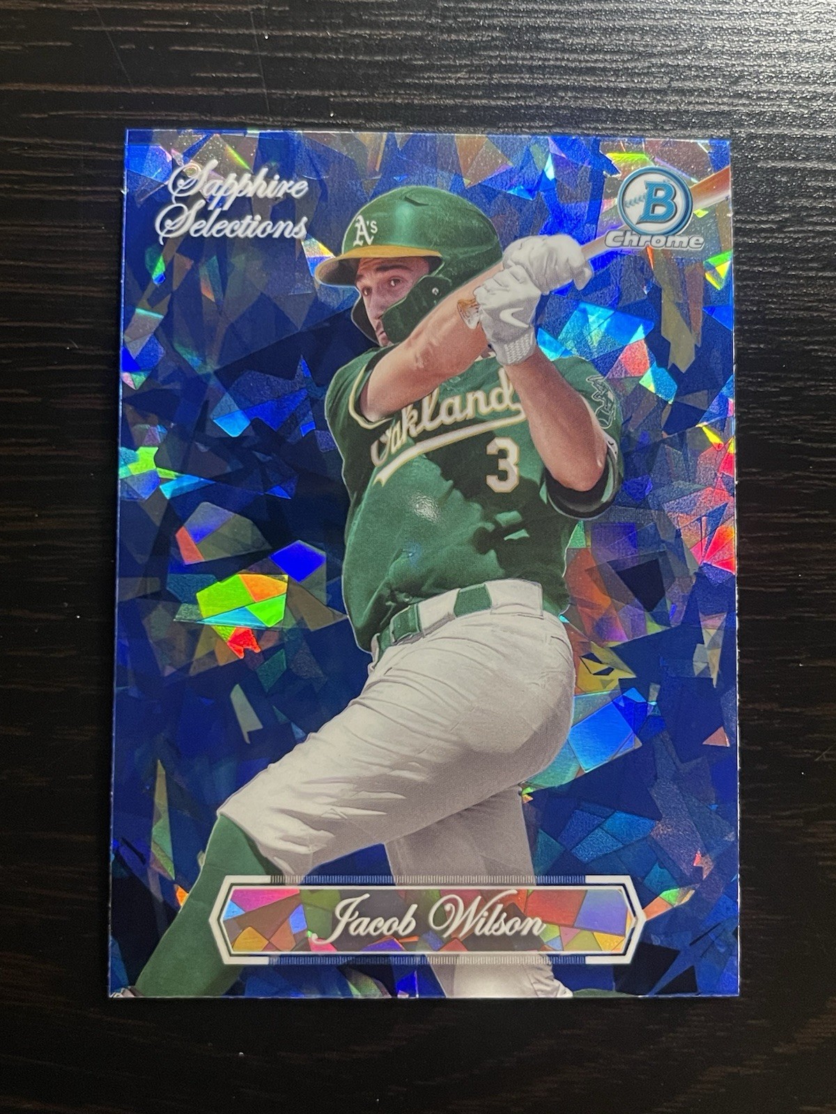 2023 Bowman Draft Chrome Sapphire Selections Jacob Wilson #SS4 A's