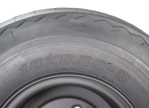 MASSFX 18x8.5-8 Golf Cart, Turf, Lawn & Garden Tire 4 Ply & Matt Black Wheel Kit - Bild 6 von 10