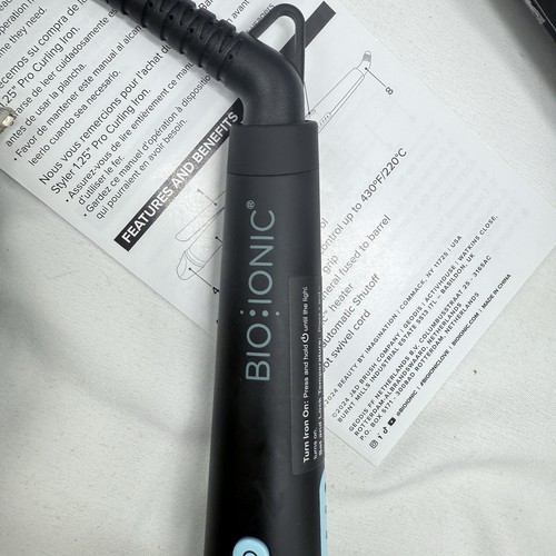 Ferro da stiro arricciacapelli BIO IONIC a botte lunga styler 1,25" pollici - Foto 8 di 9