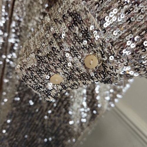 Ruth Langsford Sequin Blouse Shirt Size UK 18 Champagne Gold Christmas BNWT QVC - Picture 3 of 20