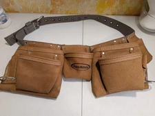 McGuire-Nicholas 11-Pocket Leather Waist Tool Belt / Contractor's Apron