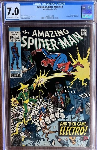 Amazing Spider-Man #82 CGC 7.0! Stan Lee! John Romita Sr! Electro Key!