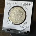 1878 CC MORGAN SILVER DOLLAR MS LUSTER  EXCELLENT STRIKE! Sigma 1601 Certified!