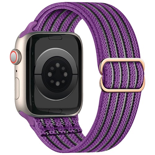 For Apple Watch Series 11 10 9 8 7 SE 6 5 4 Nylon Elastic Loop Wrist band Strap - Picture 15 of 25