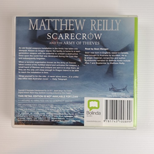 Scarecrow And The Army Of Thieves by Matthew Reilly 2011 Cd Audiobook PB1Z - Picture 3 of 11