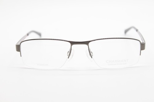 NUOVI OCCHIALI DA VISTA CHARMANT TITANIO CH11423 GR GRIGIO ROSSO AUTENTICI 53-18 - Foto 2 di 4