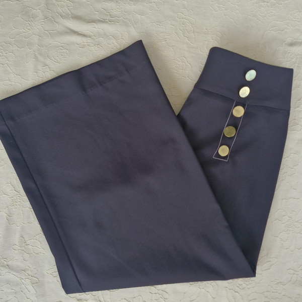 VERONIKA MAINE Pants Womens Sz8 Black Wide Leg High Waist Tailored Work Smart