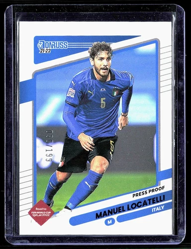 2021 Donruss Road to Fifa World Cup Qatar 2022 Press Proof Manuel Locatelli