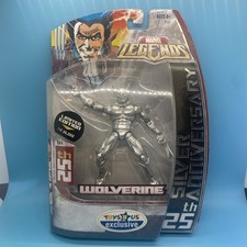 MARVEL LEGENDS 25th Silver ANNIVERSARY WOLVERINE TOYS R US EXCLUSIVE 2006 HASBRO
