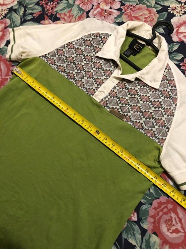 JUST CAVALLI ROBERTO CAVALLI Logo Short Sleeve Polo Shirt L Luxury Casual Faded - Picture 9 of 13