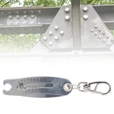 Thread Size Checker Keychain Portable Accurate Nut Bolt Size Finder Inch Metric