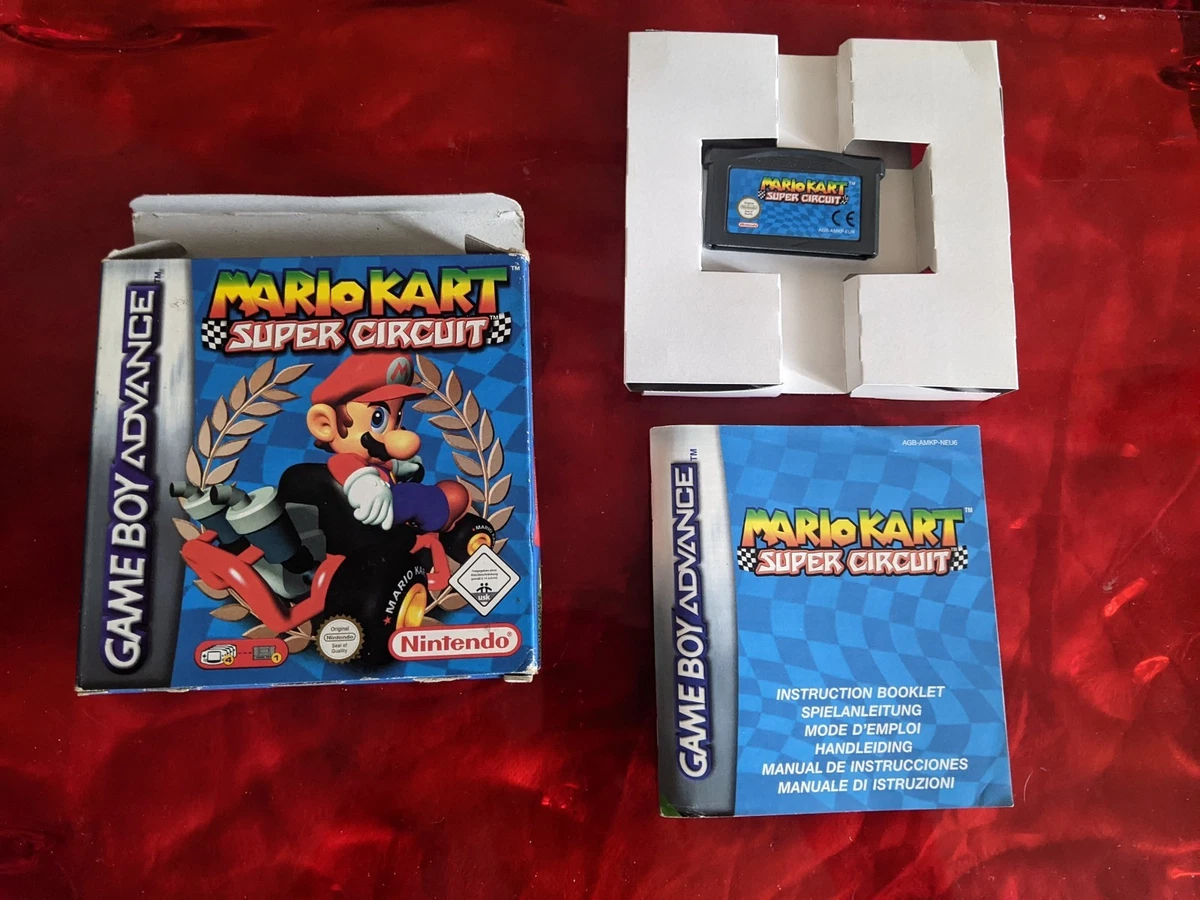 Mario Kart Super Circuit Sur Game Boy Advance - PAL, Complet, Très Bon état