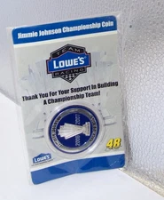 2007 LOWE'S #48 JIMMIE JOHNSON CHAMPIONSHIP COIN BACK TO BACK CHAMPIONSHIPS NIP