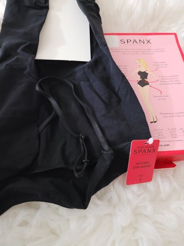 SPANX UNDIE-TECTABLE BLACK TANK BODYSHAPER ADJUSTABLE BODYSUIT SIZE S NEW OPEN - Imagen 5 de 5