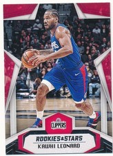 KAWHI LEONARD 2019-20 ROOKIES & STARS #695 LOS ANGELES CLIPPERS BASKETBALL MINT