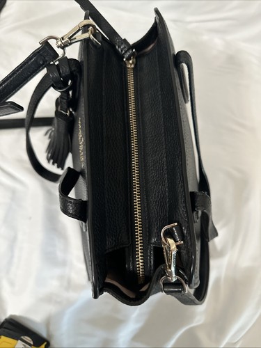 Bolso de mano para mujer Kate Spade Rowe de cuero con cremallera superior negro - Imagen 13 de 17
