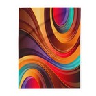 Abstract Retro Swirl Arctic Fleece Blanket | Colorful Wave Pattern