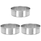 3pcs Household Sieve Soil Sifter Round Manual Wire Mesh Sieve Garden Accessories