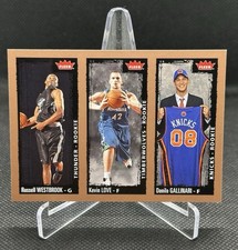 2008-09 Fleer Russell Westbrook, Kevin Love, Danilo Gallinari #237 (RC)