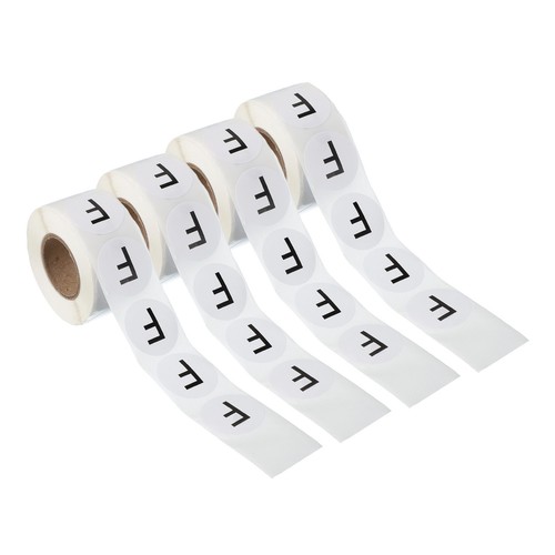 4 Rolls 1" Round Letter F Stickers Self-Adhesive Alphabet Label 500 Pcs/Roll - Bild 1 von 7
